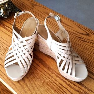 Nude Wedge Sandals